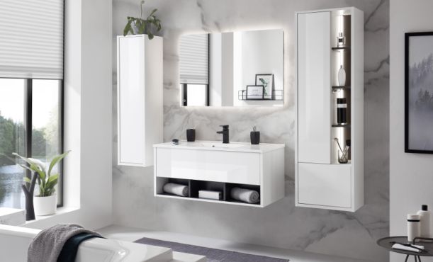 Badprogramm Glide wei� & grau