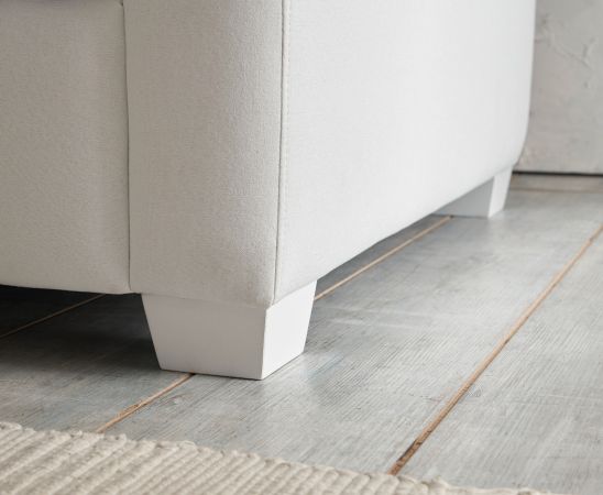 Sessel Hooge in creme und blau Landhaus Wohnzimmer Loungesessel 95 cm
