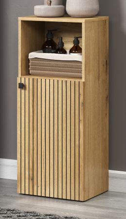 Badezimmer Kommode Feliz in Evoke Eiche Badschrank 40 x 95 cm