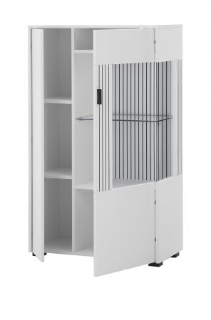 Vitrine Merced in wei� matt Wohn- und Esszimmer Highboard 75 x 125 cm