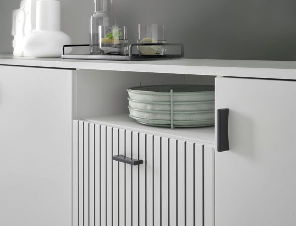 Sideboard Merced in wei� matt Wohn- und Esszimmer Kommode 200 cm
