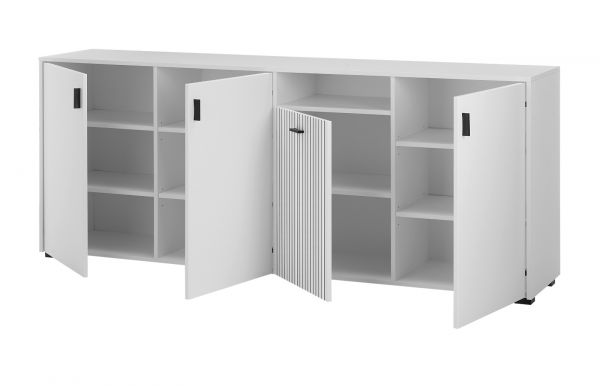 Sideboard Merced in wei� matt Wohn- und Esszimmer Kommode 200 cm