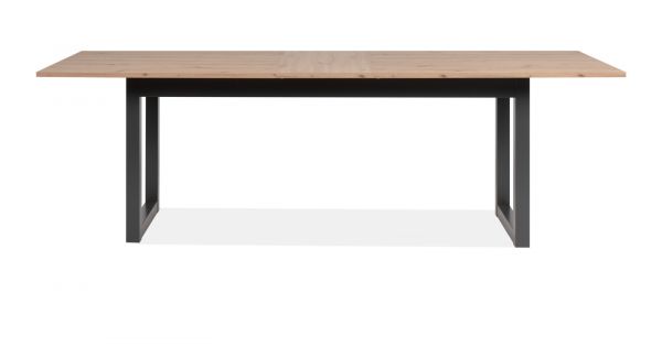 Esstisch Malta in Artisan Eiche und Anthrazit im Industrial Look 200 / 240 x 90 cm ausziehbar