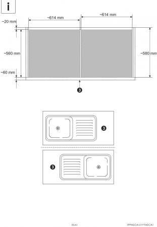 K�che Stove in wei� Pinie und anthrazit Landhaus K�chenschrank Set 3-teilig 196 x 180 cm