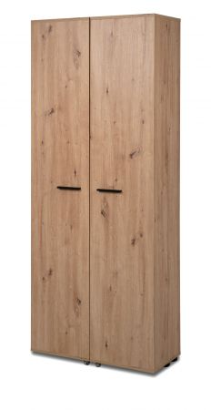 Schuhschrank Logu in Artisan Eiche 74 x 182 cm, aufklappbar f�r 30 Paar Schuhe