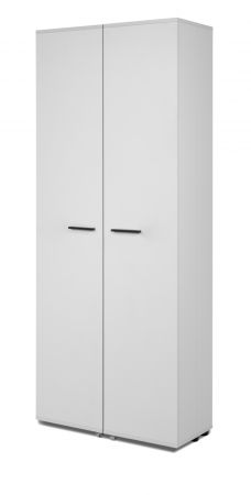 Schuhschrank Logu in wei� 74 x 182 cm, aufklappbar f�r 30 Paar Schuhe