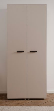 Schuhschrank Logu in Samt 74 x 182 cm, aufklappbar f�r 30 Paar Schuhe