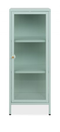 Metall Kommode Maram in mintgr�n Vitrine 40 x 102 cm