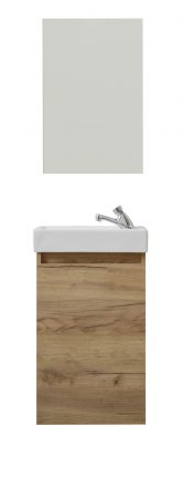 Badm�bel komplett Set Winny in Artisan Eiche inkl. Waschbecken und Spiegel Breite 40 cm