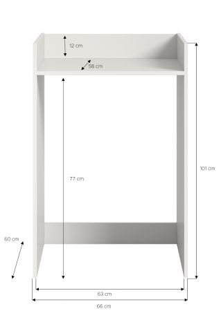 Waschmaschinenumbau Flexy in wei� �berbauschrank f�r Waschmaschine und Trockner