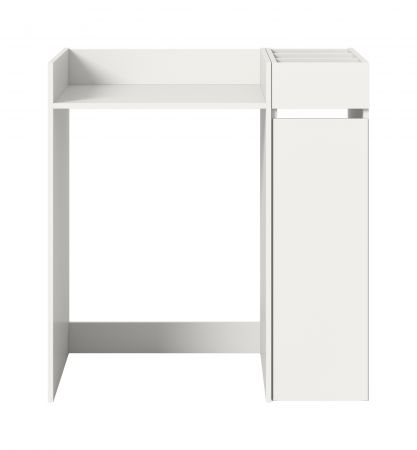 Waschmaschinenumbau Set Flexy in wei� 2-teilig �berbauschrank und Anstellregal