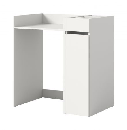 Waschmaschinenumbau Set Flexy in wei� 2-teilig �berbauschrank und Anstellregal