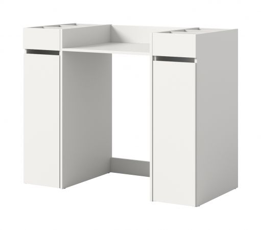 Waschmaschinenumbau Set Flexy in wei� 3-teilig �berbauschrank und 2 x Anstellregal