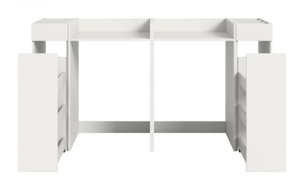 Waschmaschinenumbau Set Flexy in wei� 4-teilig 2 x �berbauschrank und 2 x Anstellregal