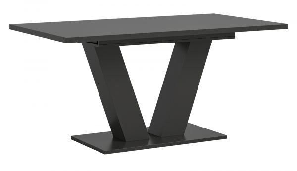Esstisch Home-X in grau Tisch ausziehbar 150 - 190 cm