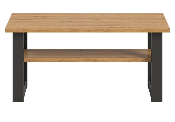 Couchtisch Eldon in Artisan Eiche und grau Beistelltisch 90 x 50 cm