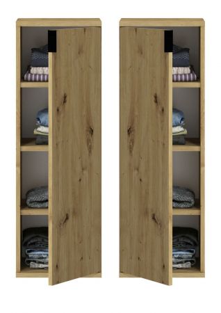 Schuhschrank Line-Up in Artisan Eiche Mehrzweckschrank 30 x 99 cm