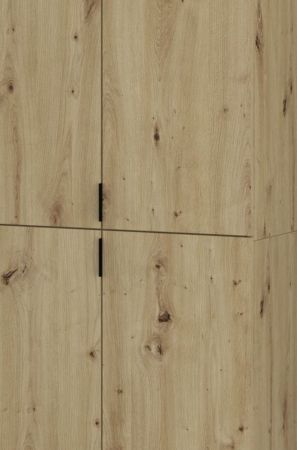 Garderobenschrank Line-Up in Artisan Eiche Schuhschrank 91 x 193 cm