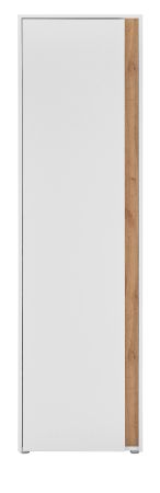 Schuhschrank Center in wei� und Wotan Eiche Flurschrank 50 x 200 cm