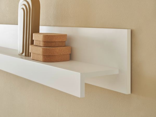 Wandboard Derby in wei� matt Wandregal 217 x 22 cm