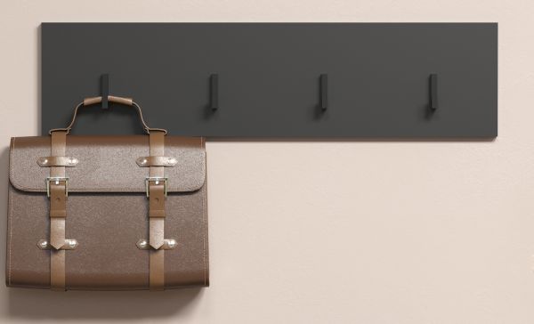 Garderobenleiste Avila in grau Wandgarderobe 80 x 20 cm
