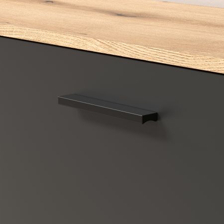 TV-Lowboard Avila in grau und Evoke Eiche TV Unterteil 150 cm