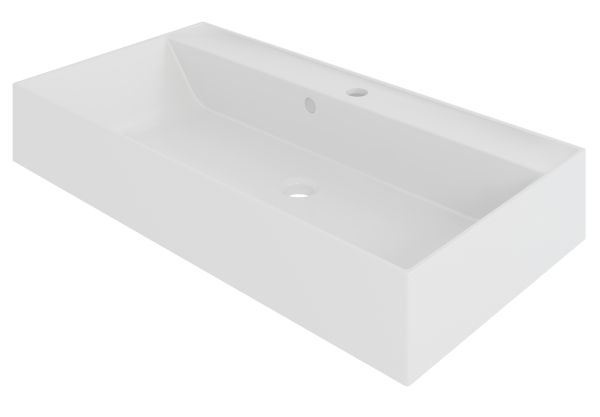 Waschtisch Set Feliz in Kaschmir Grau Komplett-Set mit Waschbecken 90 cm