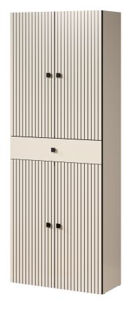 Badezimmer Hochschrank Feliz in Kaschmir Grau Badschrank 70 x 186 cm