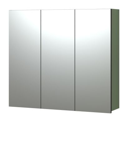 Badezimmer Spiegelschrank Feliz in gr�n Badschrank 3-t�rig 90 cm