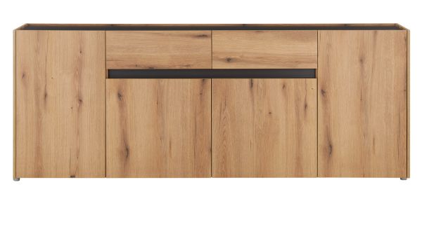 Sideboard Center in Evoke Eiche und grau Kommode 223 x 87 cm