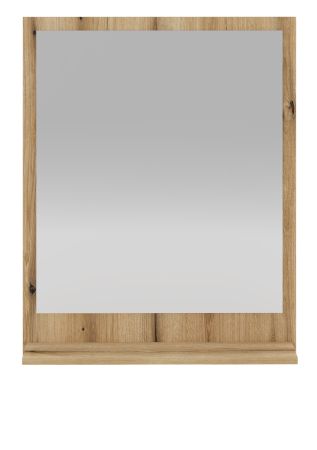 Badezimmer Spiegel Torsby in Evoke Eiche Badspiegel mit Ablage 60 x 75 cm