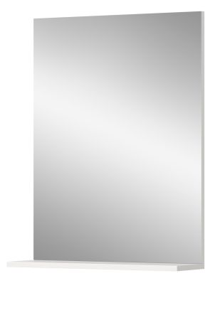 Badezimmer Spiegel Shawn in wei� Badspiegel mit Ablage 60 x 79 cm