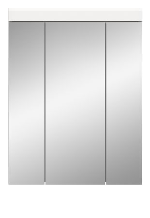 Badezimmer Spiegelschrank Shawn in wei� Hochglanz Badschrank 3-t�rig 60 x 79 cm