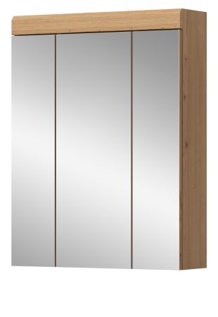 Badezimmer Spiegelschrank Shawn in Artisan Eiche Badschrank 3-t�rig 60 x 79 cm