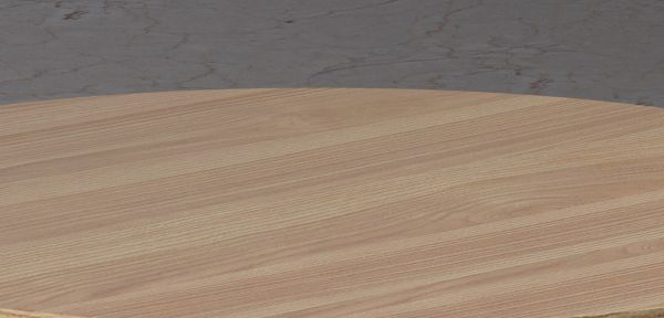 Couchtisch Torus in Eiche hell, Beistelltisch rund 80 cm