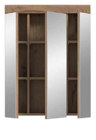 Badezimmer Spiegelschrank Willow in Nox Eiche Badschrank 3-t�rig 60 x 79 cm