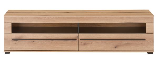 TV-Lowboard Design-D in Evoke Eiche TV Unterteil 180 cm, mit Soft-Close