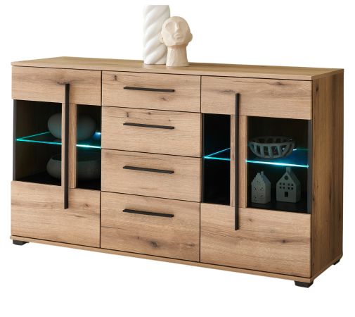 Sideboard Design-D in Evoke Eiche Kommode 150 cm, mit Soft-Close