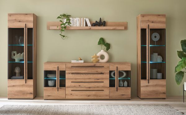 Sideboard Design-D in Evoke Eiche Kommode 200 cm, mit Soft-Close