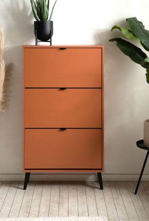 Schuhschrank Aldan in Terracotta Schuhkipper 70 x 125 cm