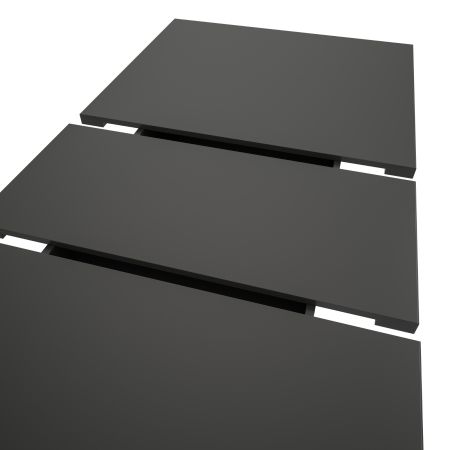 Esstisch Home-X in grau und Artisan Eiche Tisch ausziehbar 150 - 190 cm