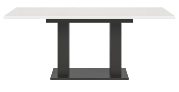 Esstisch Home-X in wei� und grau Tisch ausziehbar 150 - 190 cm
