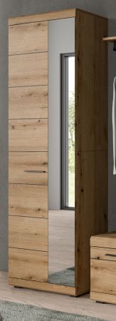 Garderobenschrank Shawn in Evoke Eiche Garderobe oder gro�er Schuhschrank mit Spiegel 62 x 197 cm