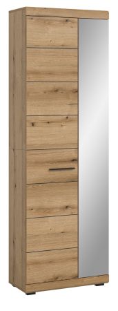 Garderobenschrank Shawn in Evoke Eiche Garderobe oder gro�er Schuhschrank mit Spiegel 62 x 197 cm
