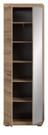 Garderobenschrank Shawn in Evoke Eiche Garderobe oder gro�er Schuhschrank mit Spiegel 62 x 197 cm
