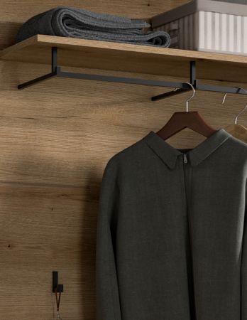 Garderobe Set 4-teilig Shawn in Evoke Eiche Garderobenkombination 195 x 197 cm