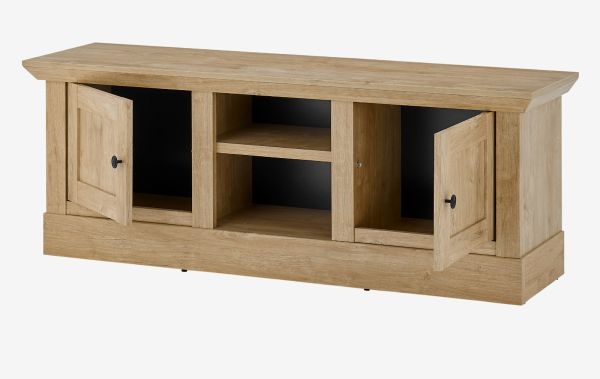 TV-Lowboard und Wandboard Dorset in Eiche Gold Landhaus Set 2-teilig 152 cm, Soft-Close