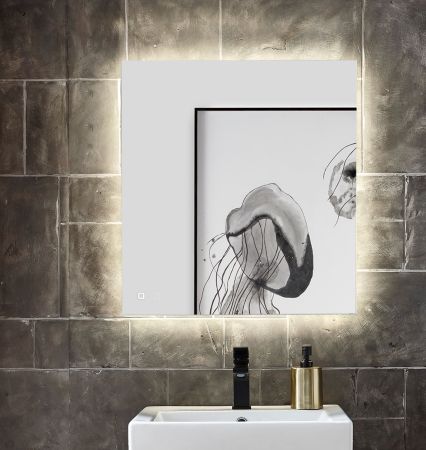 Badezimmer Spiegel Glide mit LED Beleuchtung und Touchschalter 60 cm