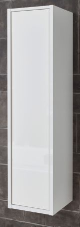 Badezimmer Hochschrank Glide in wei� Hochglanz 30 x 119 cm