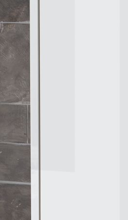 Badezimmer Hochschrank Glide in wei� Hochglanz 30 x 119 cm